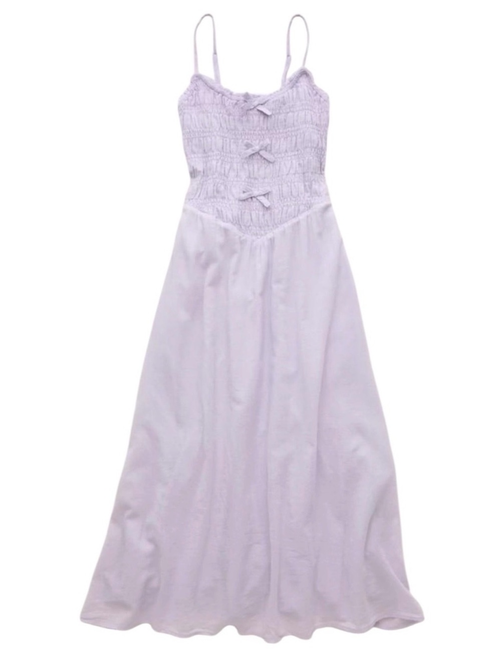 American Eagle Outfitters Lilac Smocked Maxi Dress - Picture 3 of 4